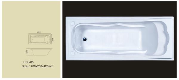 Acrylic bathtub, simple bathtub, common bathtub,sanitary ware, bathroom bath tub