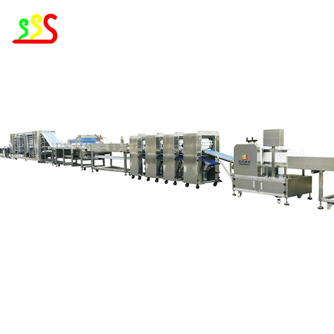 304 Stainless Steel Electric Tortilla Production Line with 6-12 Inch Tortilla Capacity