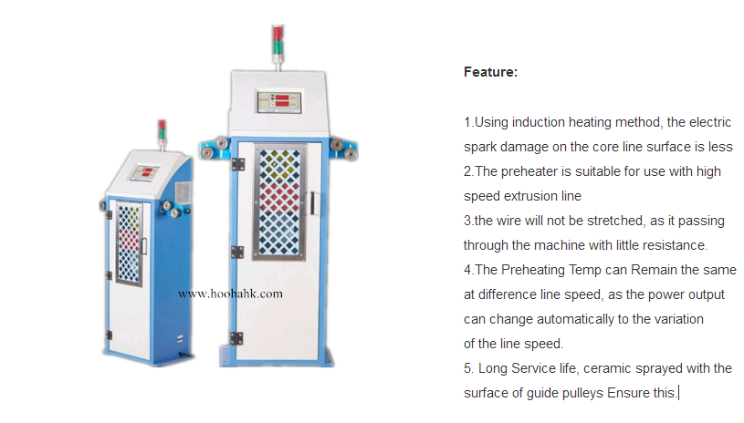 Insulation Cooper Wire Preheater Machine in PVC PE XLPE Cable Making Line