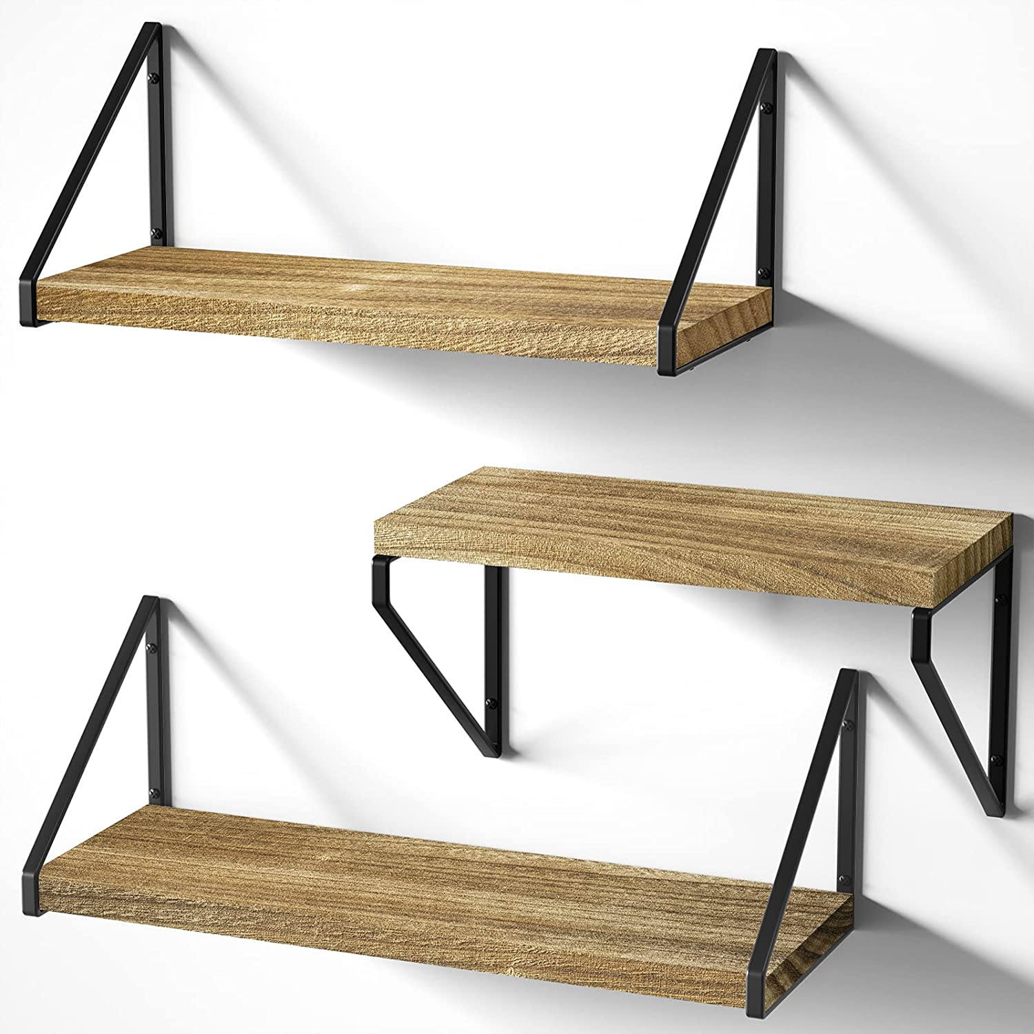 Single-side Bracket Metal Floating Shelf Brackets for Wall Mountable Home Decor Ideas