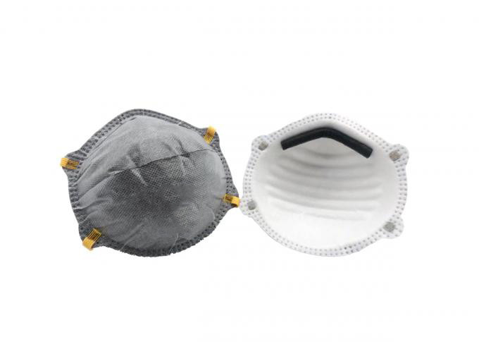 4 Plys Activated Carbon Dust Mask Odorless Resist Bacteria / Other Microbe For Industrial Areas