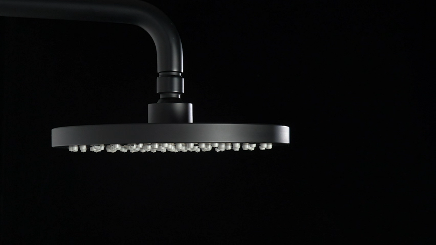 Bathroom accessories faucets set shower rainfall duschkopf black waterfall ceiling wall mount shower mixer head
