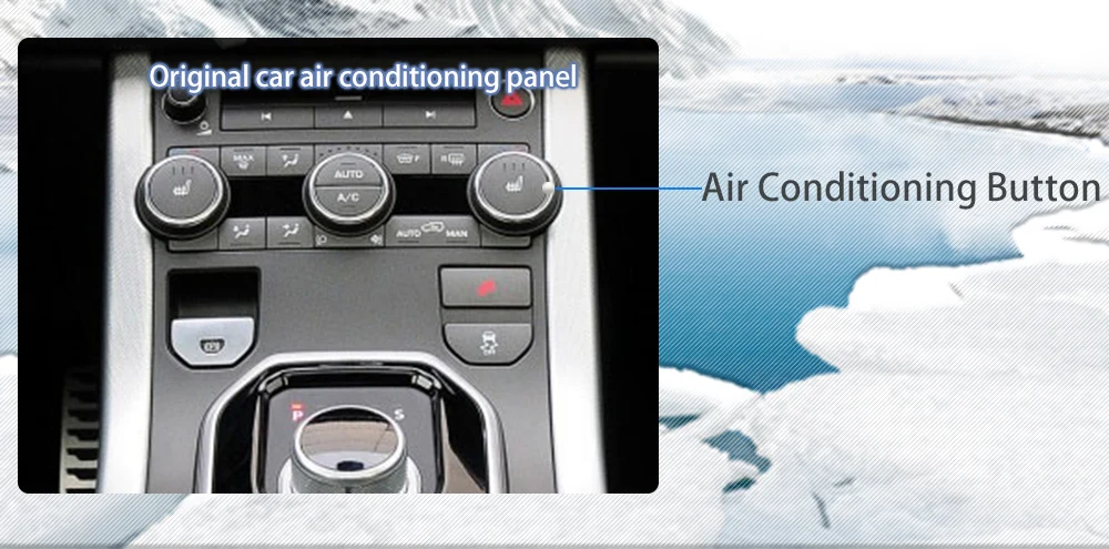 Air Condition Panel For Land Rover Evoque L551 L538 2012-2018 Wide Angle Car Radio display Touch LCD Screen Control