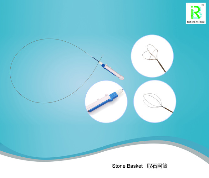 Medical Nitinol Stone Retrieval Basket Kink Resistance Easy Rotation