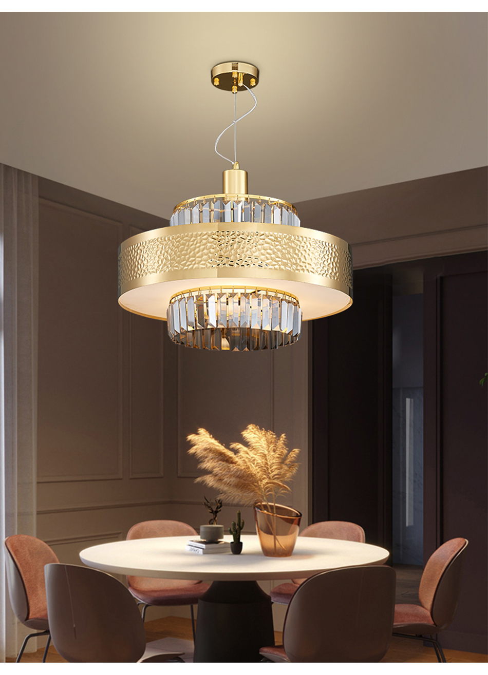 New Modern Crystal Chandelier for Living room Bedroom led ceiling lamp gold lamp(WH-CY-204)