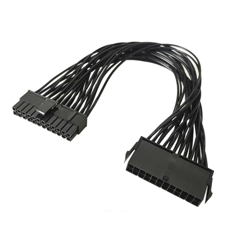 Male to Female PSU 24pin ATX Power Supply Extension Cable for Computer Motherboard