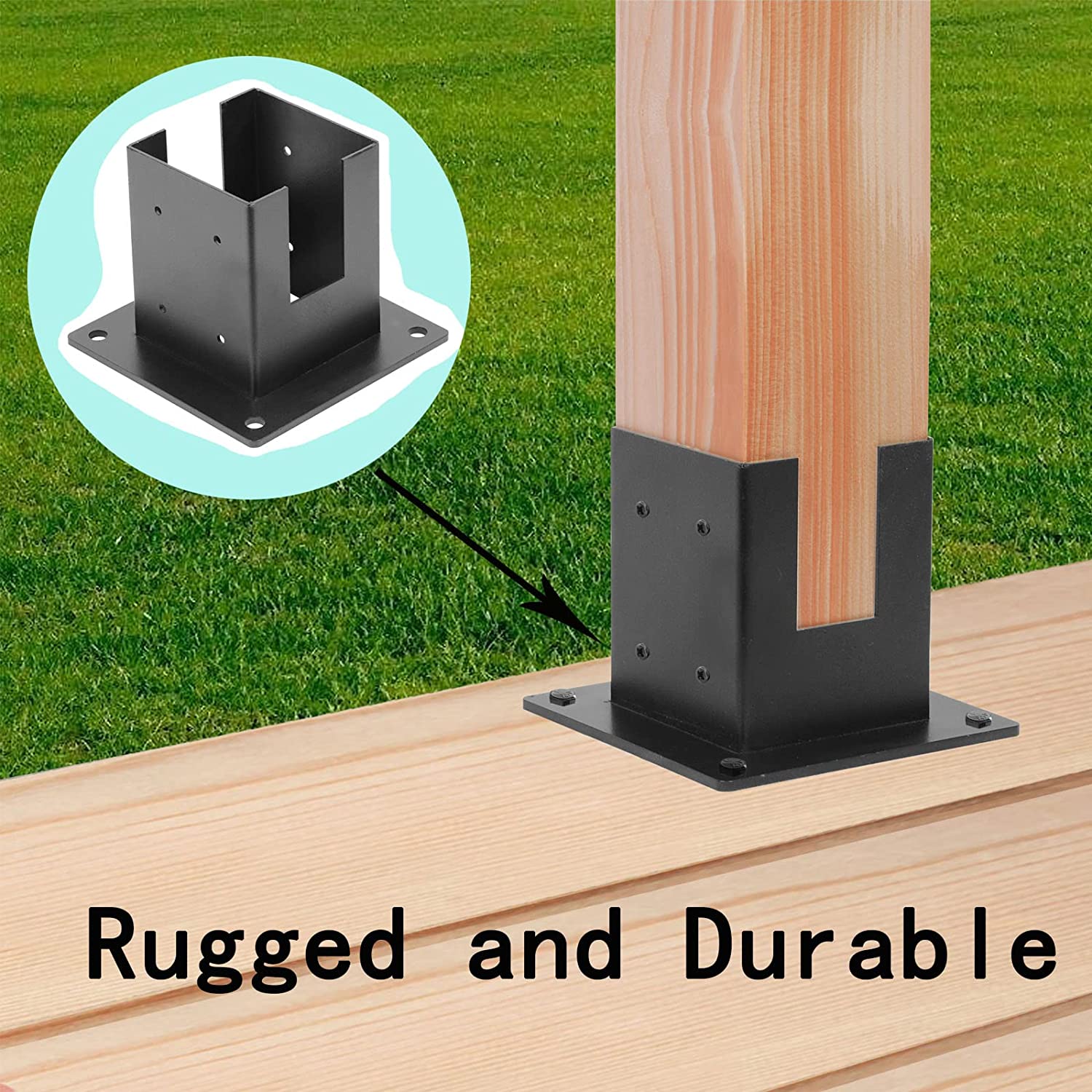 Stamping Punching Bending Process 90 Degree Right Angle Brackets for Outdoor Pergolas