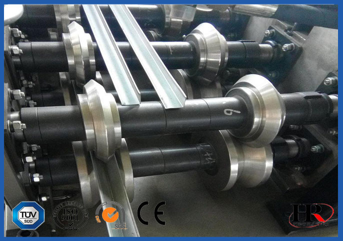 V Profile Corner bead Purlin Roll Forming Machine For Wall Angle 6KW