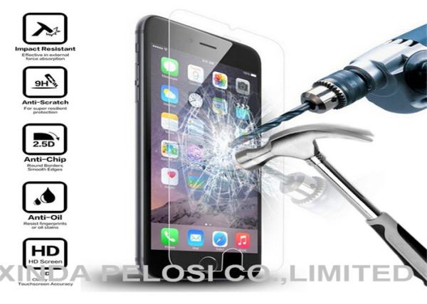 Tempered Cell Phone Screen Protector Responsive Touch Anti Shatter 2.5D Round