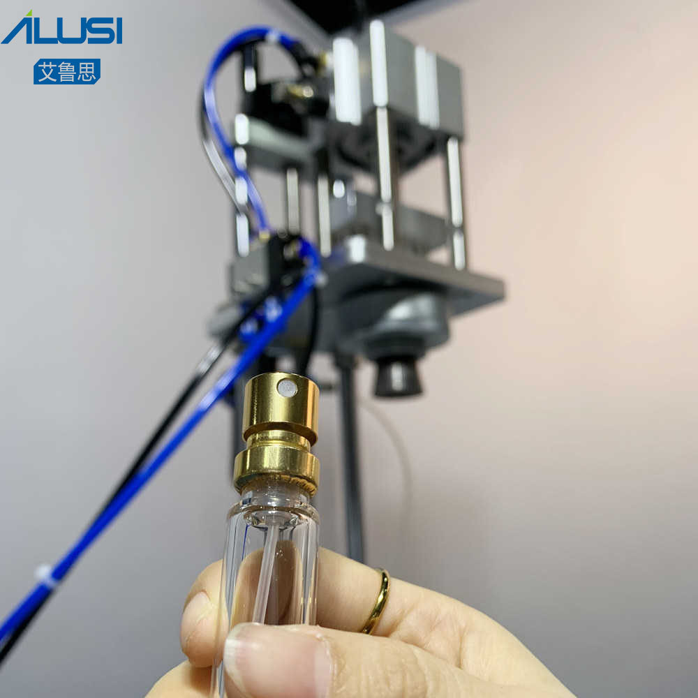 Semi Auto Perfume Bottle Crimping Machine Sealer Closing Pump For Capping Small Sprayer Vial Glass