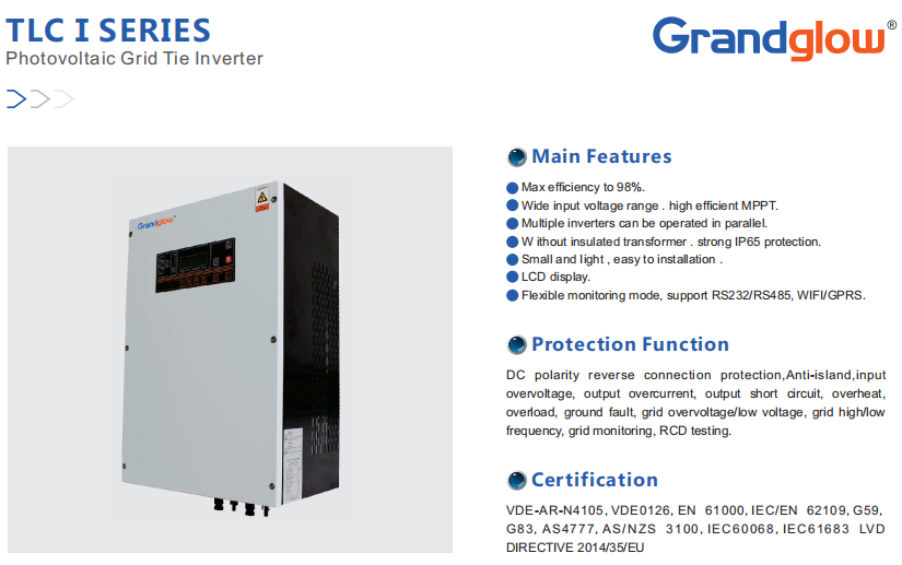 3 Phase 8KW on Grid solar Inverter with MPPT 10KW 20KW 25KW 30KW 40KW Photovoltaic inverter
