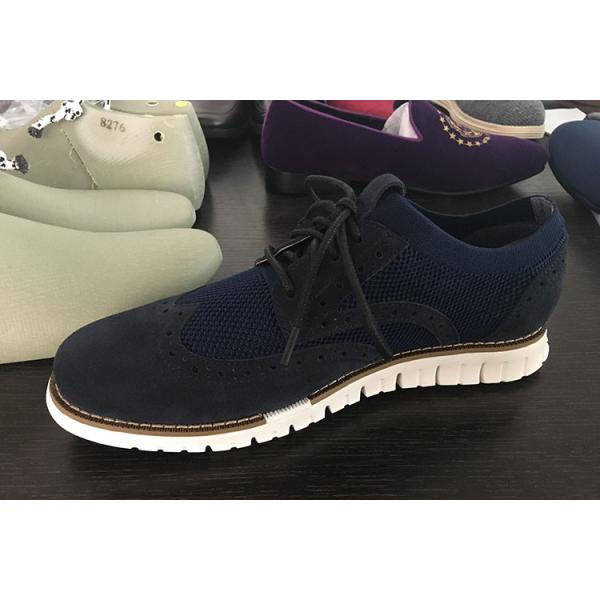 Quality Customized Knitted Men's Casual Shoes   Breathable Flyknit Lightweight Shoes for sale