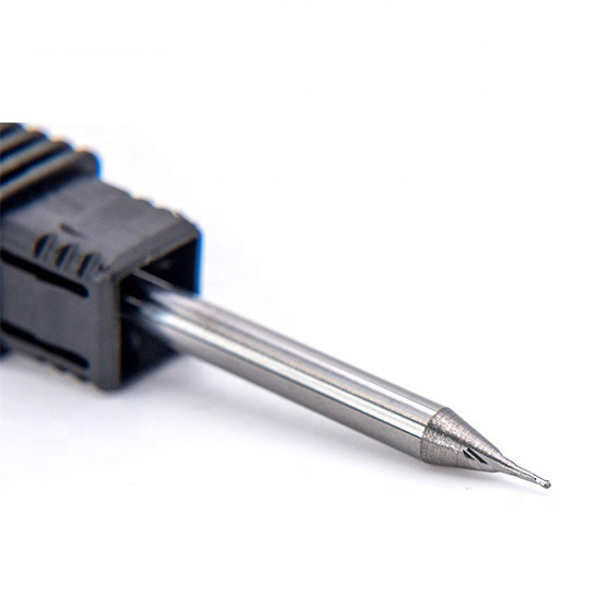 0.1mm Ball Nose Hrc65 Micro End Mills Nano Coated
