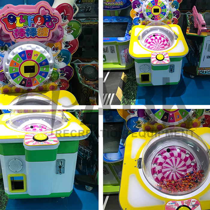 Lollipops Candy Crane Game Machine Coin Operated With CE Certificate