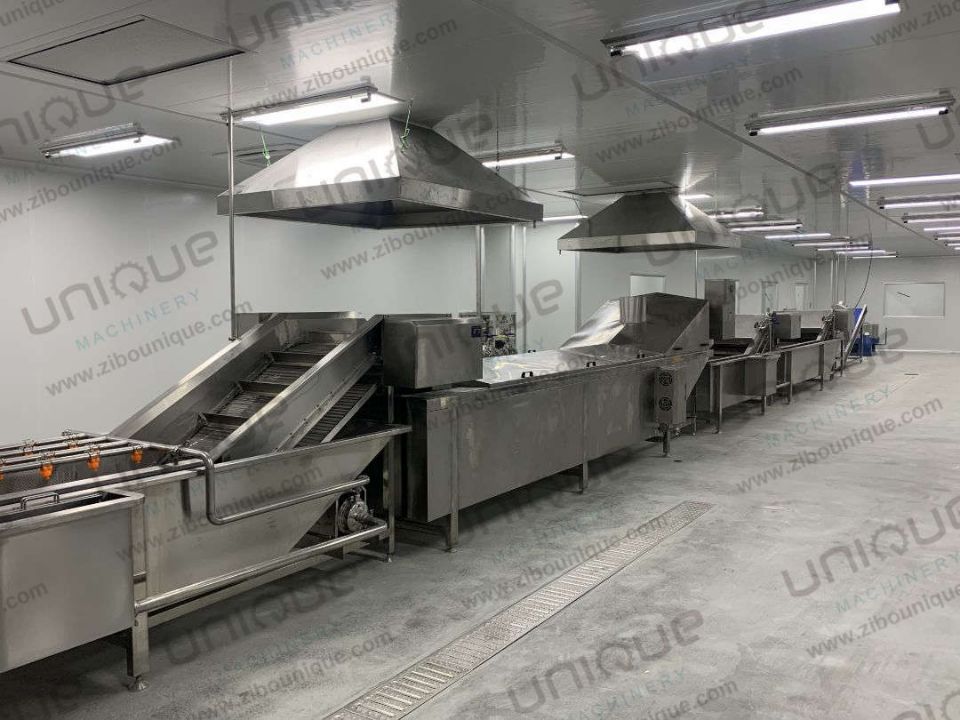 Stainless Steel 304 Vegetable Cutting Washing Machine for Frozen Fruits and Vegetables