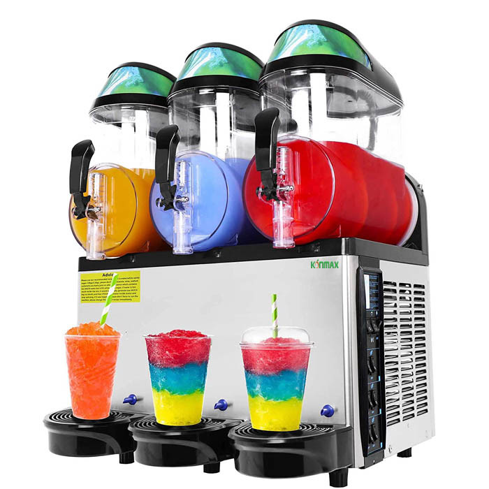 Commercial 3x12L Slush Machine Slushy Frozen Drink Margarita Slush Maker 3 Tanks