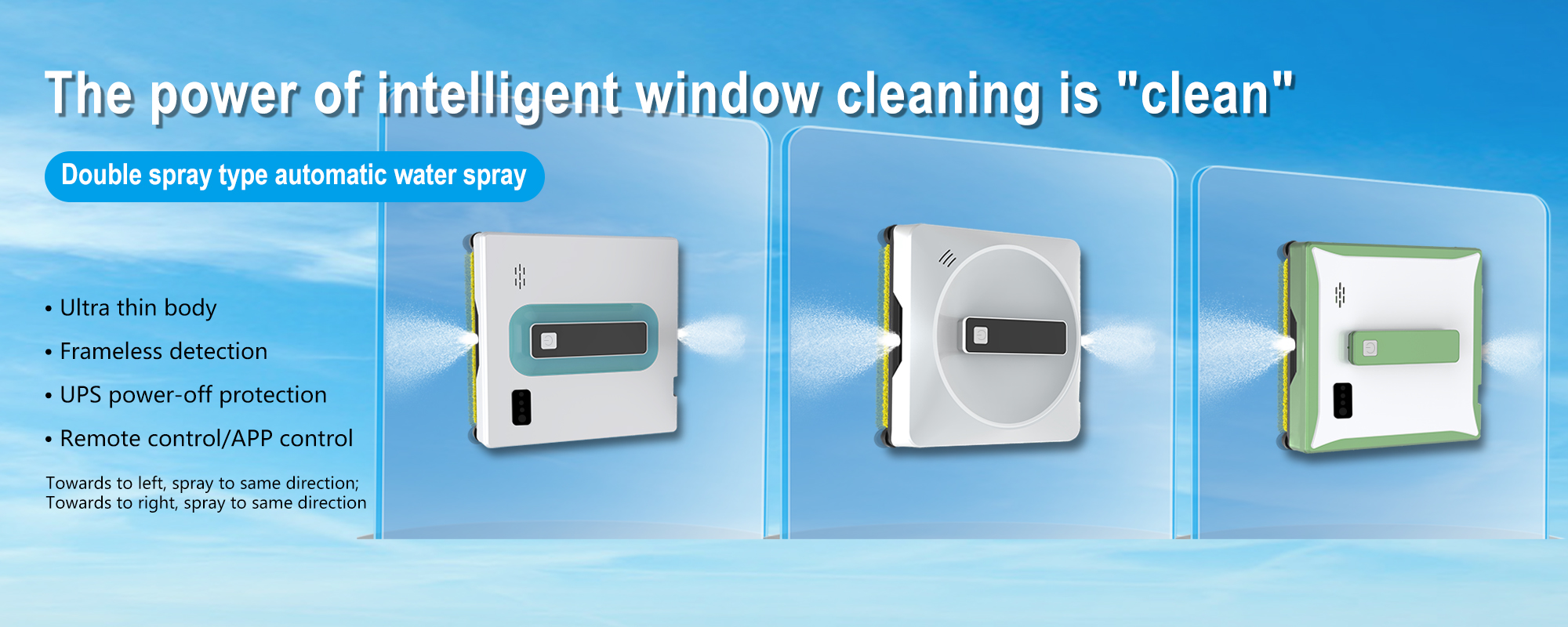 Smart Window Cleaner Robot With Tuya App Control And Anti Falling Safety Features