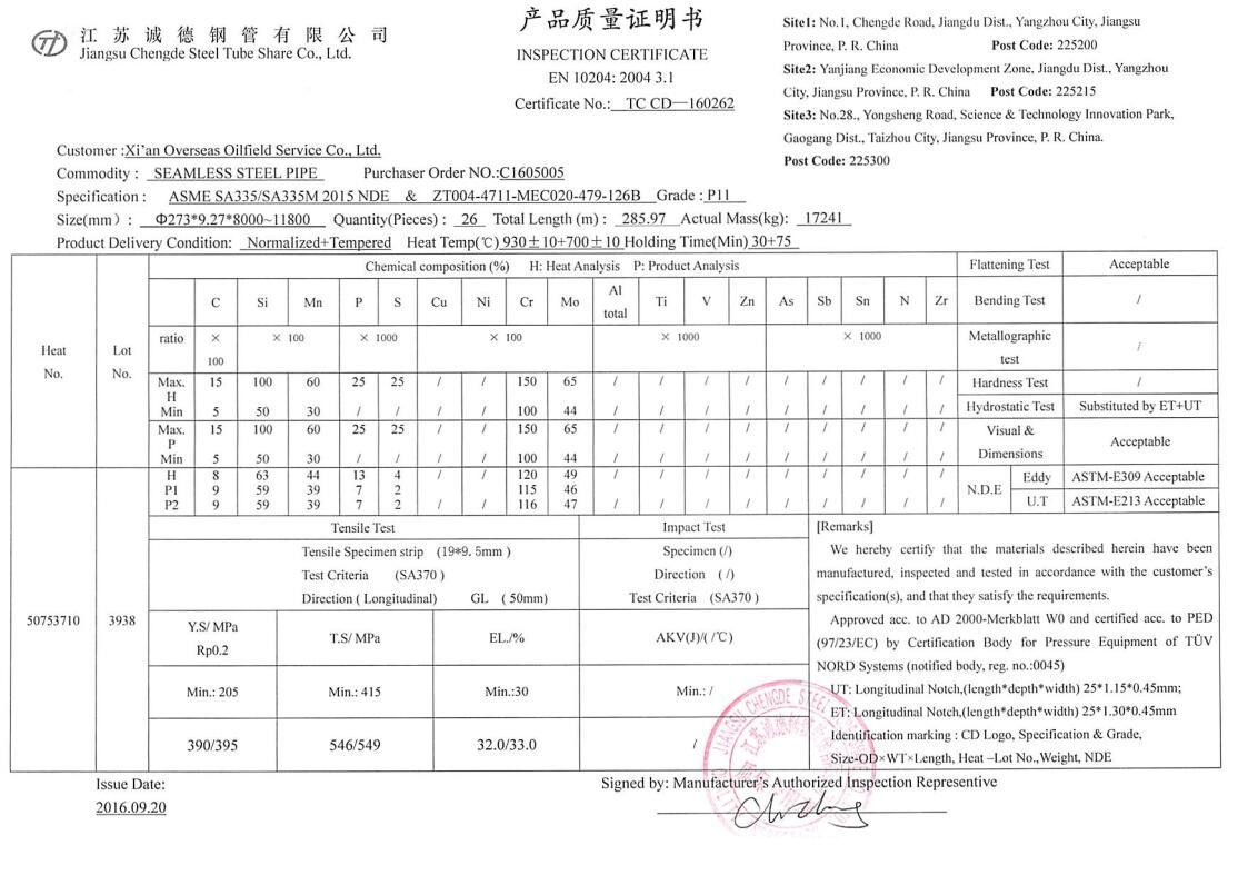 Power Plants Seamless Steel Pipe Medium Pressure Random / Fixed Length