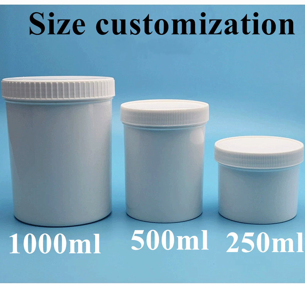 Wholesale Cheap 150ml 250ml 500ml 1000ml Cosmetic Cream Plastic Container PP Cream Jar with Cap