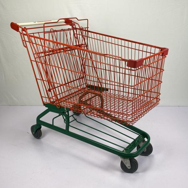 210 Liter Large Warehouse Supermarket Shopping Trolley For Multi Person German