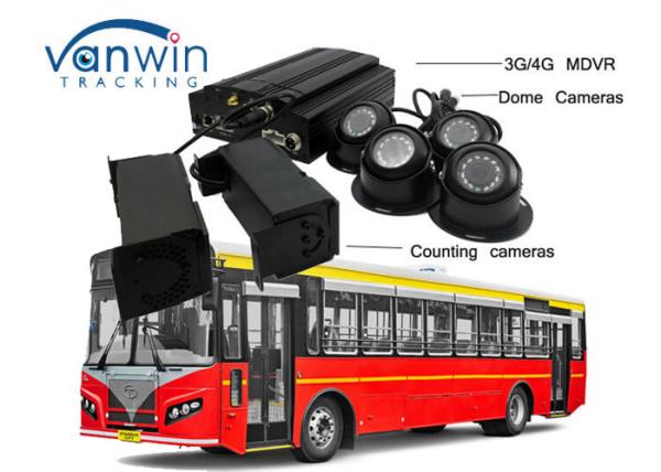 3G / 4G Real-Time Monitoring Camera recorder with Bus People Counter GPS