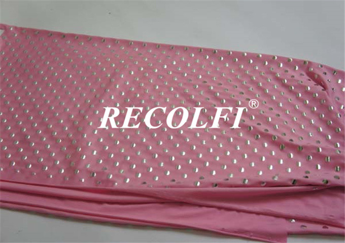 Pinky Dot Glitter Sustainable Nylon Activewear Knit Fabric Cool Quick Drying