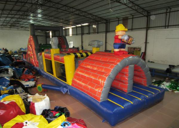 Commercial inflatable obstacle courses construction worker inflatable obstacle