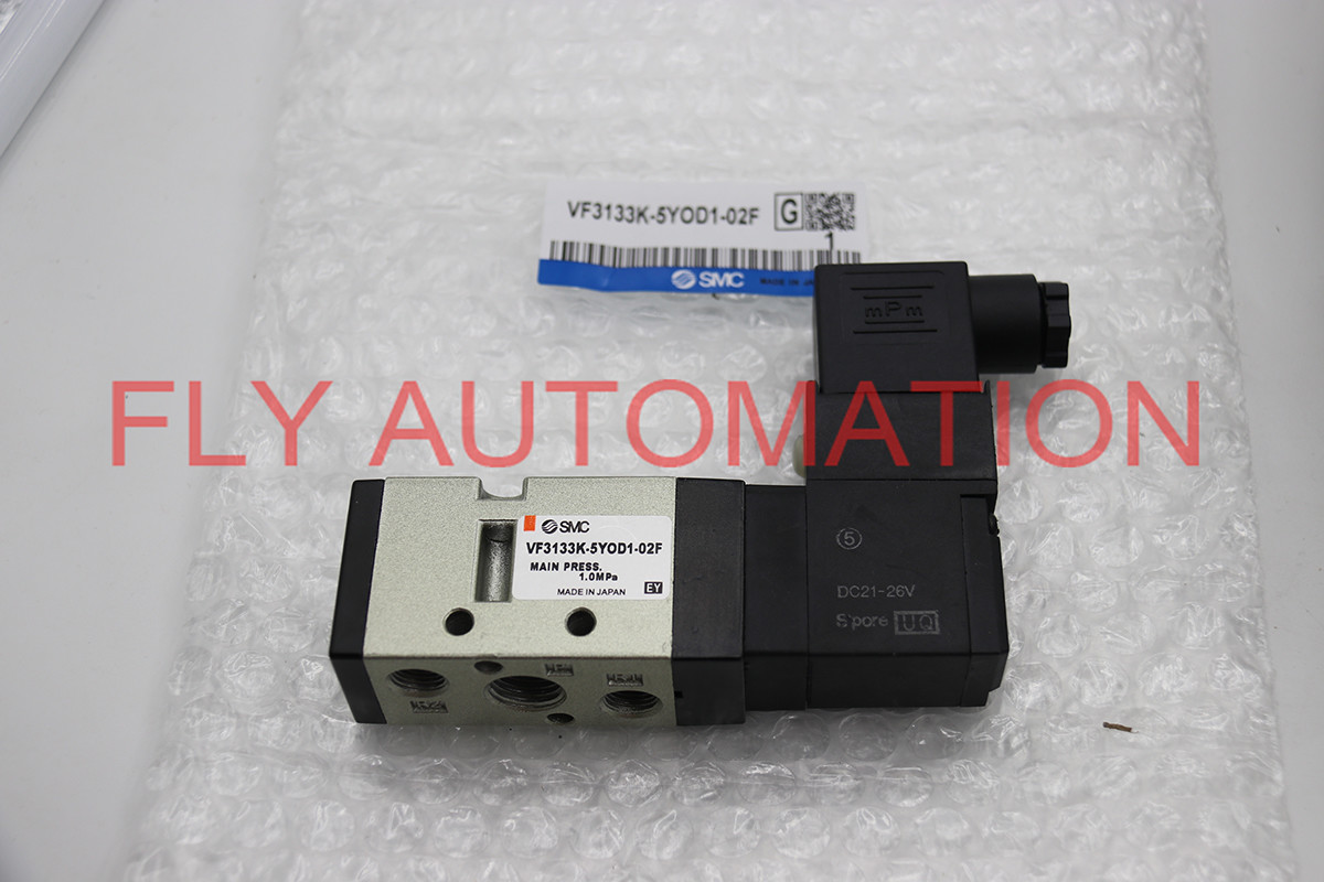 5 Port Pilot Type Solenoid Valve Body Ported Single Unit Series VF3133K-5Y0D1-02F