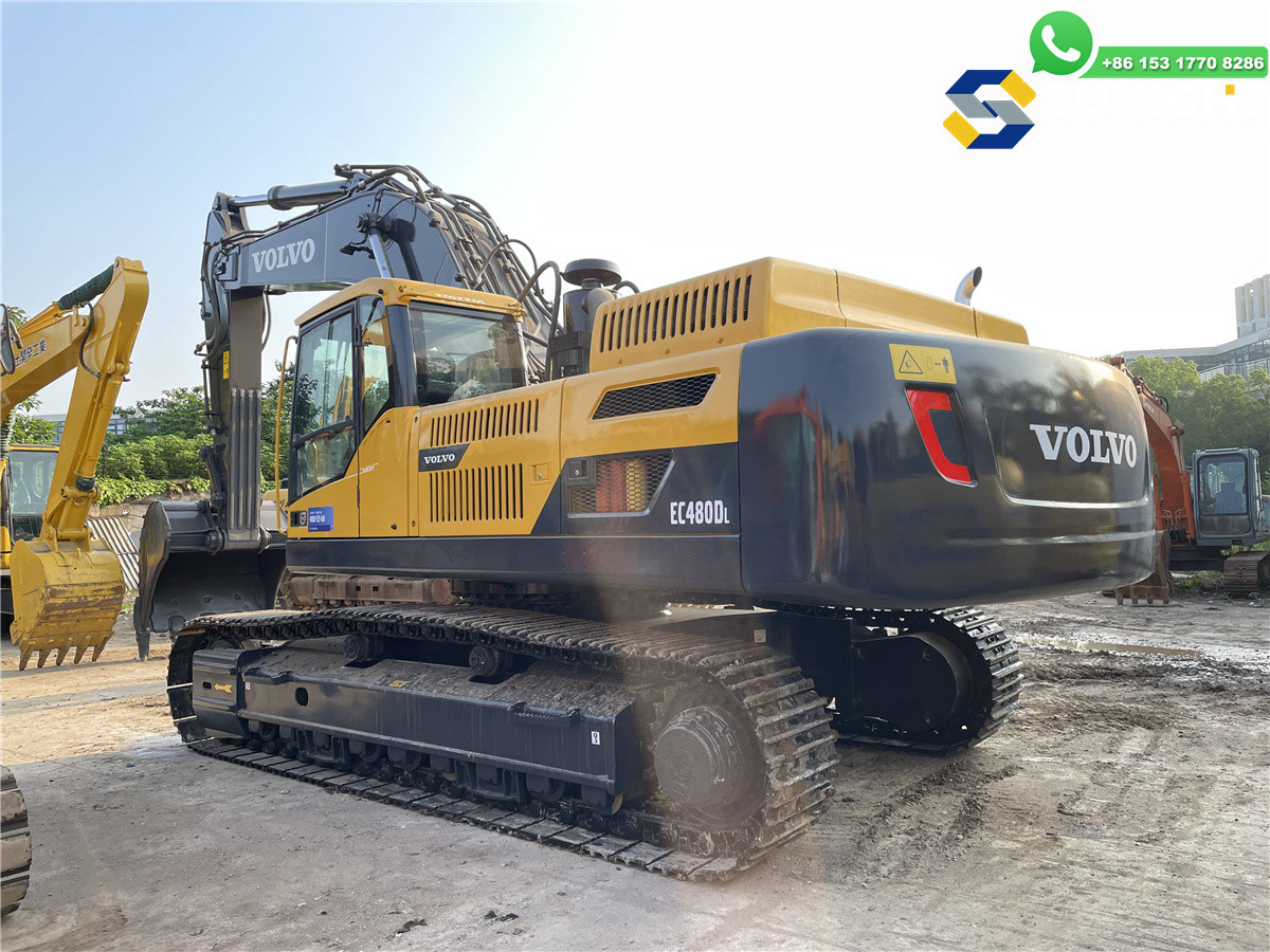 High Quality Volvo EC480DL Used Excavator Fuel Efficient 48 Tons Heavy Machinery With High Speed Pump And PLC Core Components