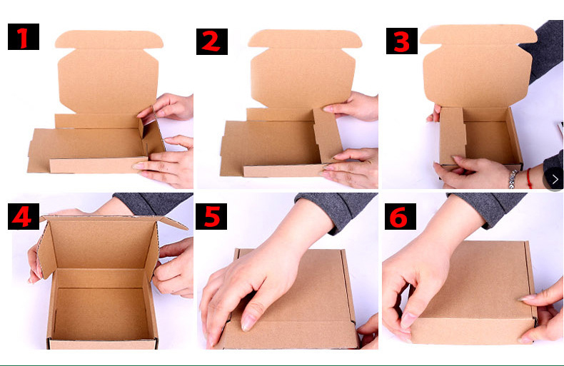 Custom Logo Good Folding Kraft Paper Box for T-Shirt Sweater Clothing Shoe Packaging
