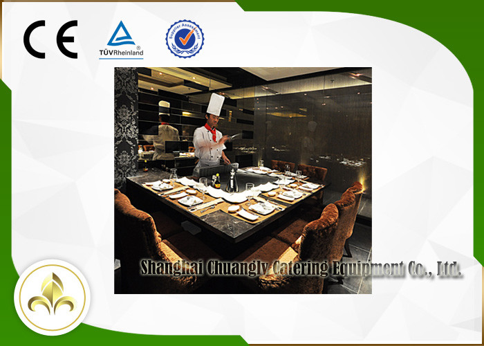 Nine Seats Commercial Hibachi Grill , LPG / Pipeline Natural Gas Hibachi Grill