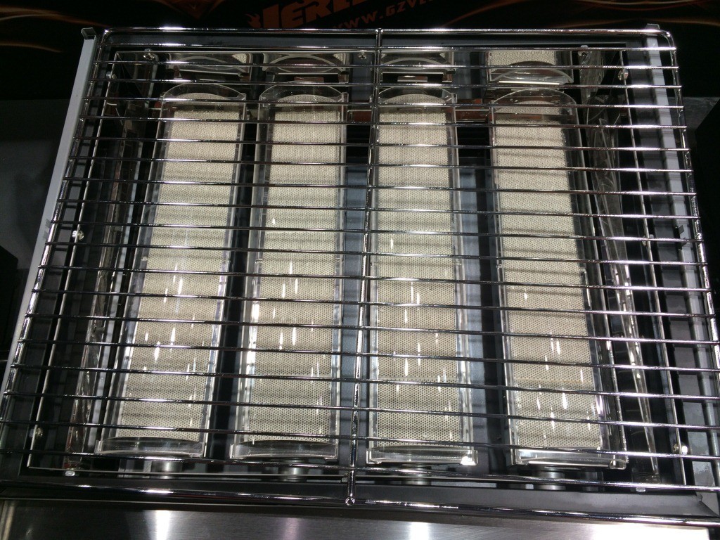 Gas BBQ Grill Flameless Infrared Burner For Restaurant Commercial