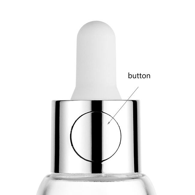 2023 NEW Button Dropper With Glass Bottle Essential Oil Bottle 15ML