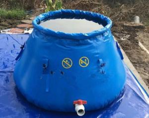  Industrial Fabric Tarpaulin Water Tank Soft PVC Foldable Rain Water Container Water Holding Tank Manufactures