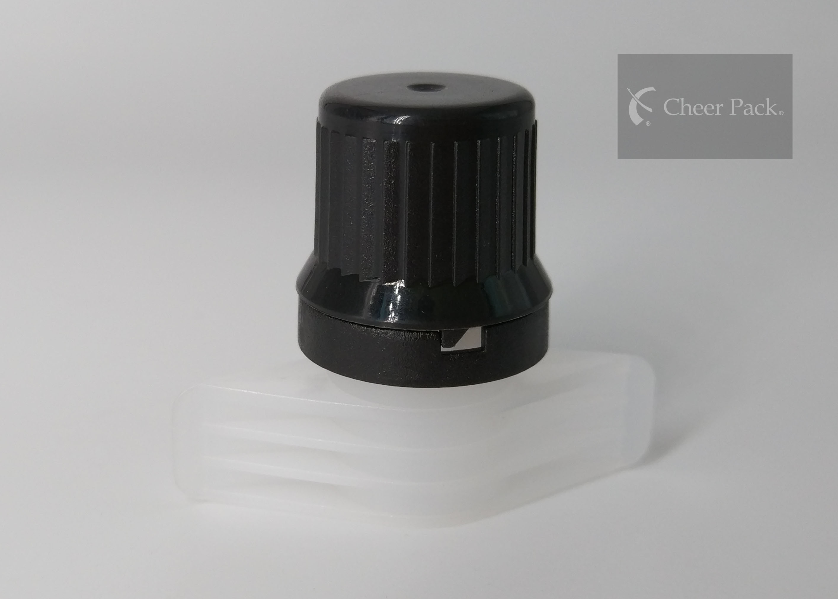 Food Grade Material Twist Spout Cap For Plastic Bag , White / Black Color