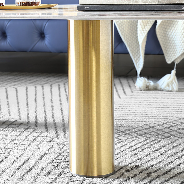 145cm Microcrystalline Rock Slab Coffee Table High Density
