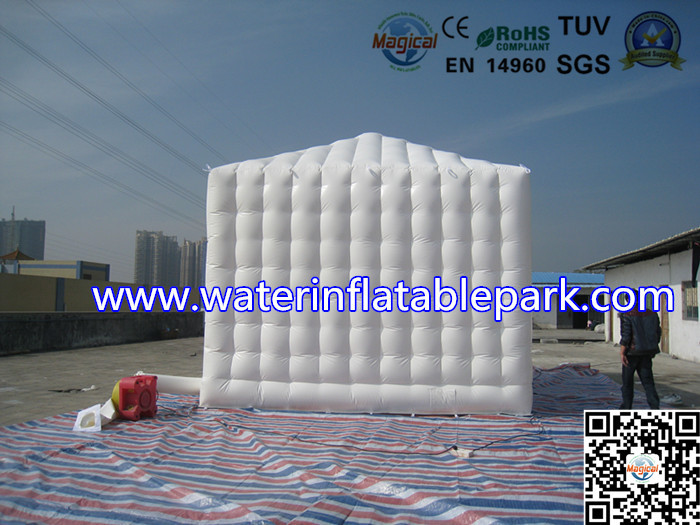 Small Size Pyramid Top Cube Inflatable Structure / Portable Inflatable Party Tent