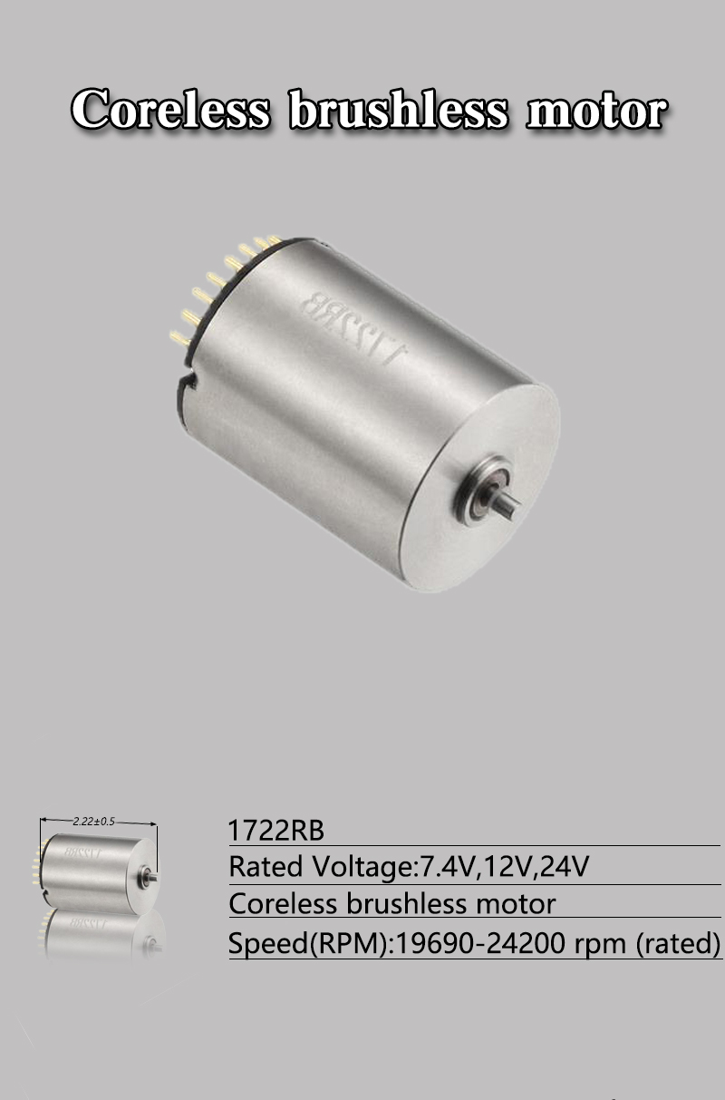Faradyi Brushless Coreless Motor D17*L22mm High Quality Customizable Motor With Encoder and External Driver For Medical