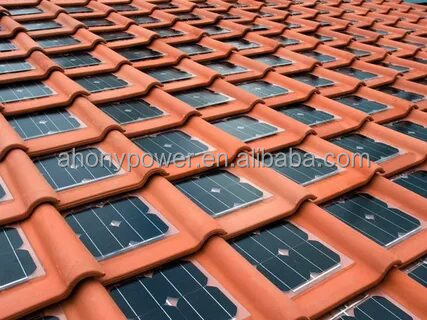 OEM car home villa house Solar Power Roof Shingles solar tiles energy for sustainable photovoltaic on off grid power