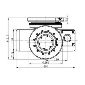 Integrated 2000W AGV Steering Wheel Assembly Drive Shock Absorption Differential