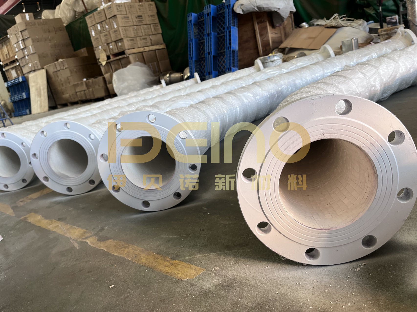Corrosion Resistance Wear Resistant Ceramic Pipe in cement