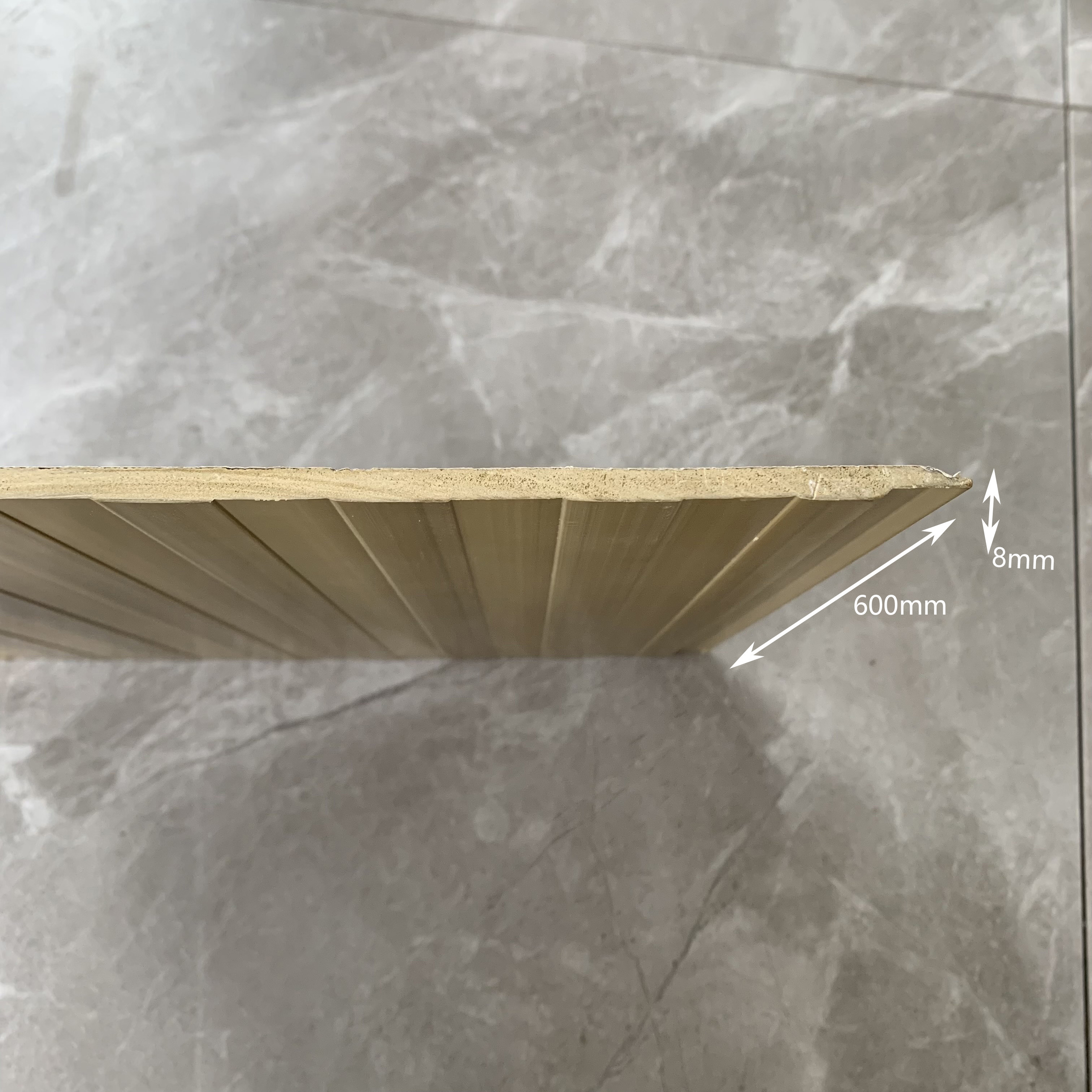 Modern Laminated Plastic Wpc Wall Panel Waterproof For Interior Decoration