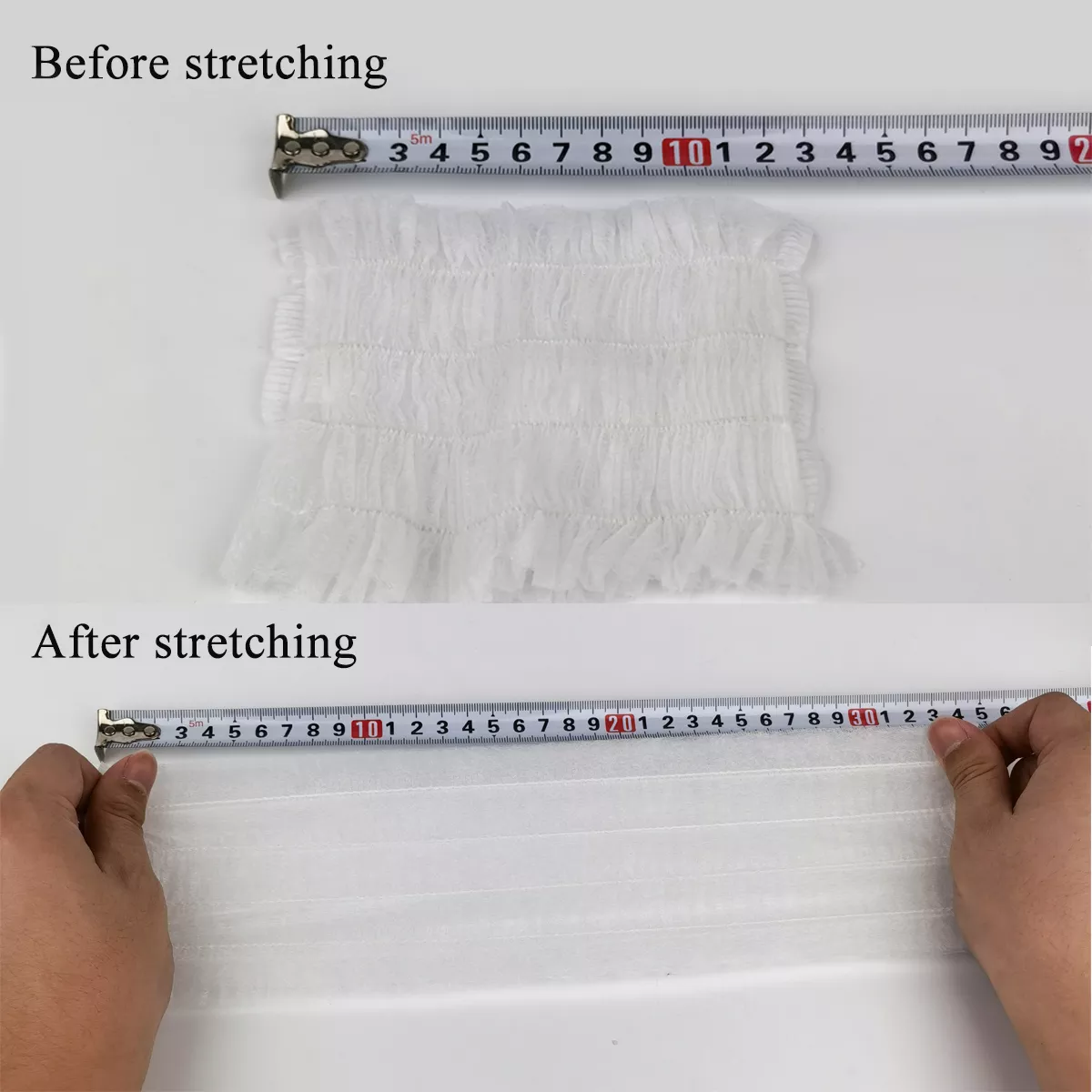 White Spa Beauty Salon Non Woven Headband Elastic Hair Wrap