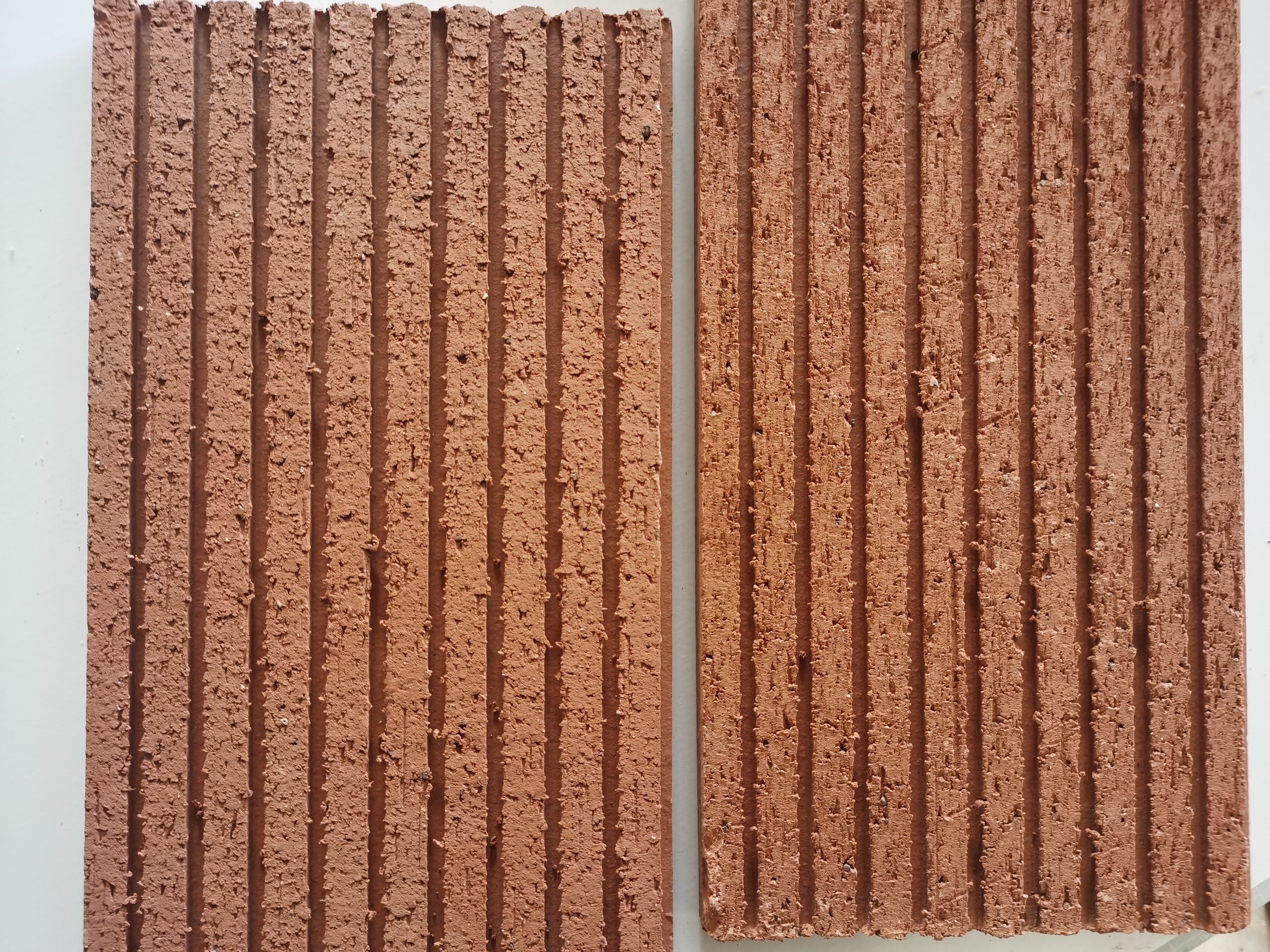 300x150x15mm Wall Facing Red Color ISO Exterior Thin Brick Veneer