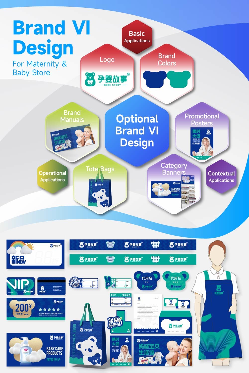 07-HXNYS Maternity & Baby Store Zoning With Korean Cream Style