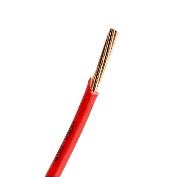 Interior decoration Copper Cables PVC Electrical Wires Single Core Building Wire