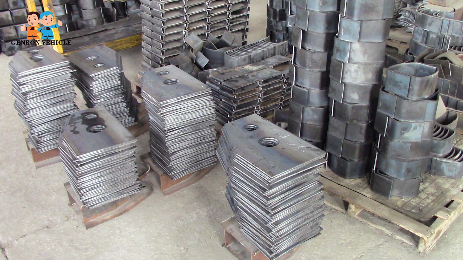 Middle Holder Truck Trailer Spare Parts With 12mm Thickness Equalizer Beam