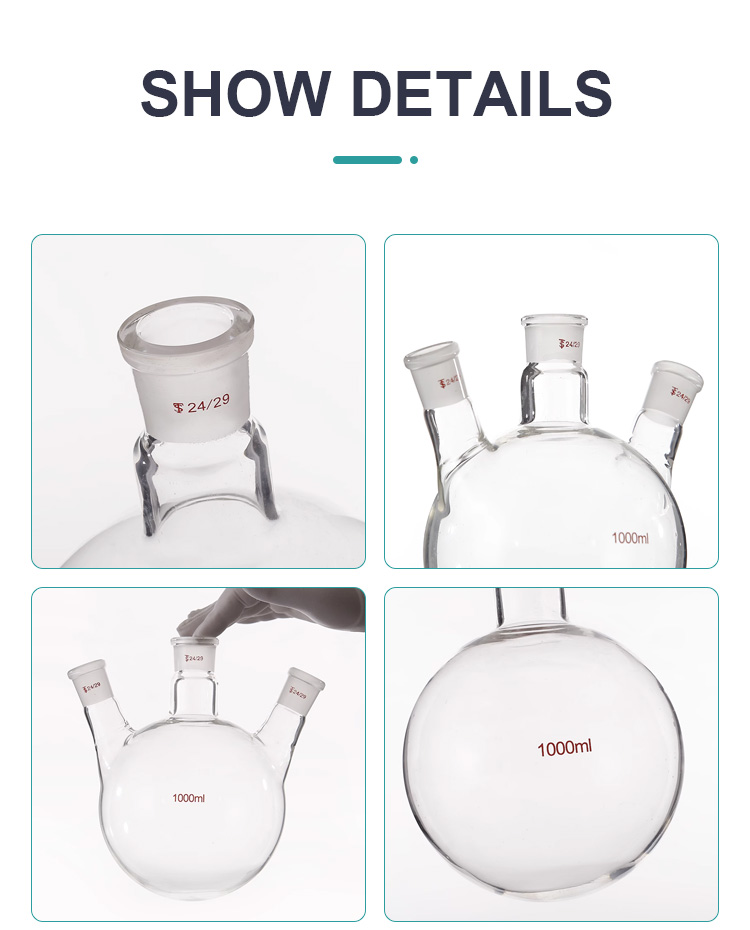FLASK 5-20000ml Heat Resistant Graduated Single-mouth Clear Glass Laboratory Glassware