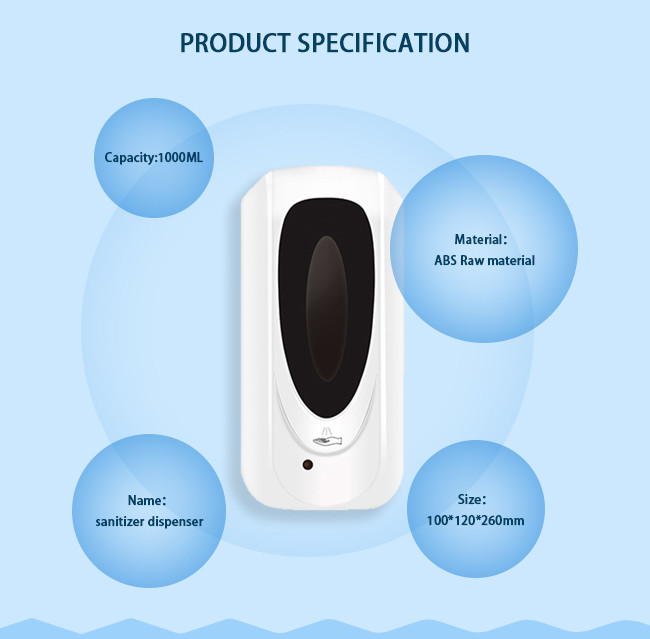 1000ml Wall Mounted Hand Sanitizer Dispenser