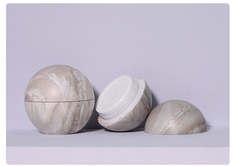 Factory Direct Sale Acrylic Round Ball-shaped Eye Cream Jar Small Capacity Body Face Cream Jar Luxury Cosmetic Containers Set